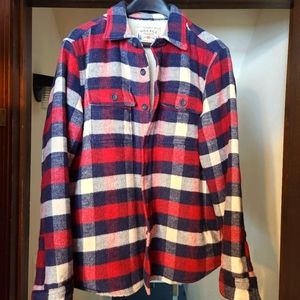 Faherty High Pile Fleece Plaid CPO